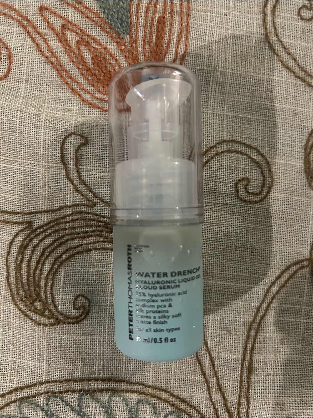 Peter Thomas Roth Hyaluronic Serum in pale blue packaging